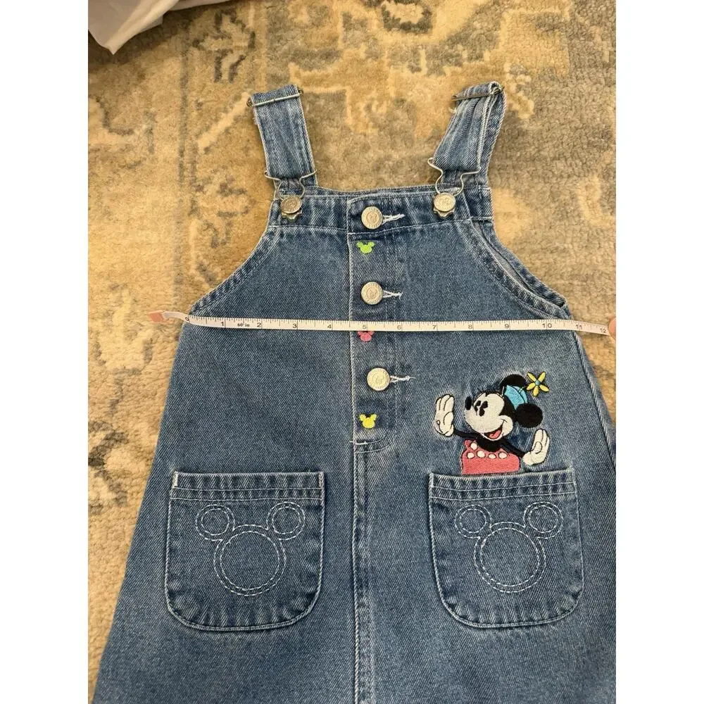 Vintage Disney Jean Jumper Dress Girls Sz 3/4